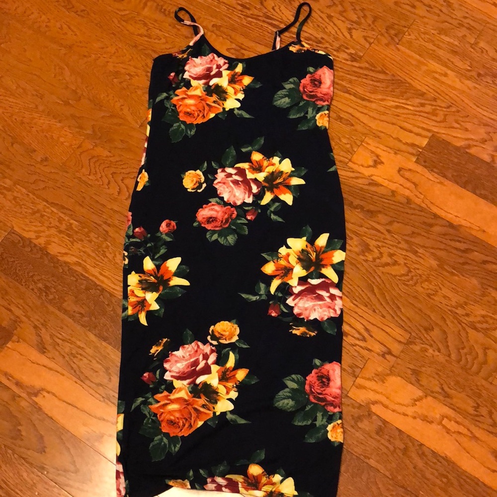Floral Midi Bodycon